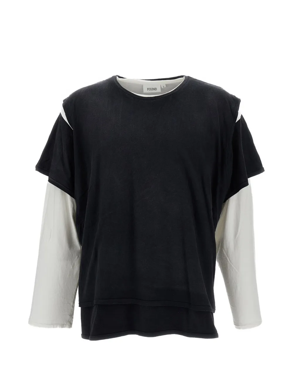 FOUND layered-design long-sleeve T-shirt