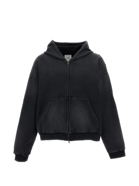 FOUND distressed zip-up hoodie