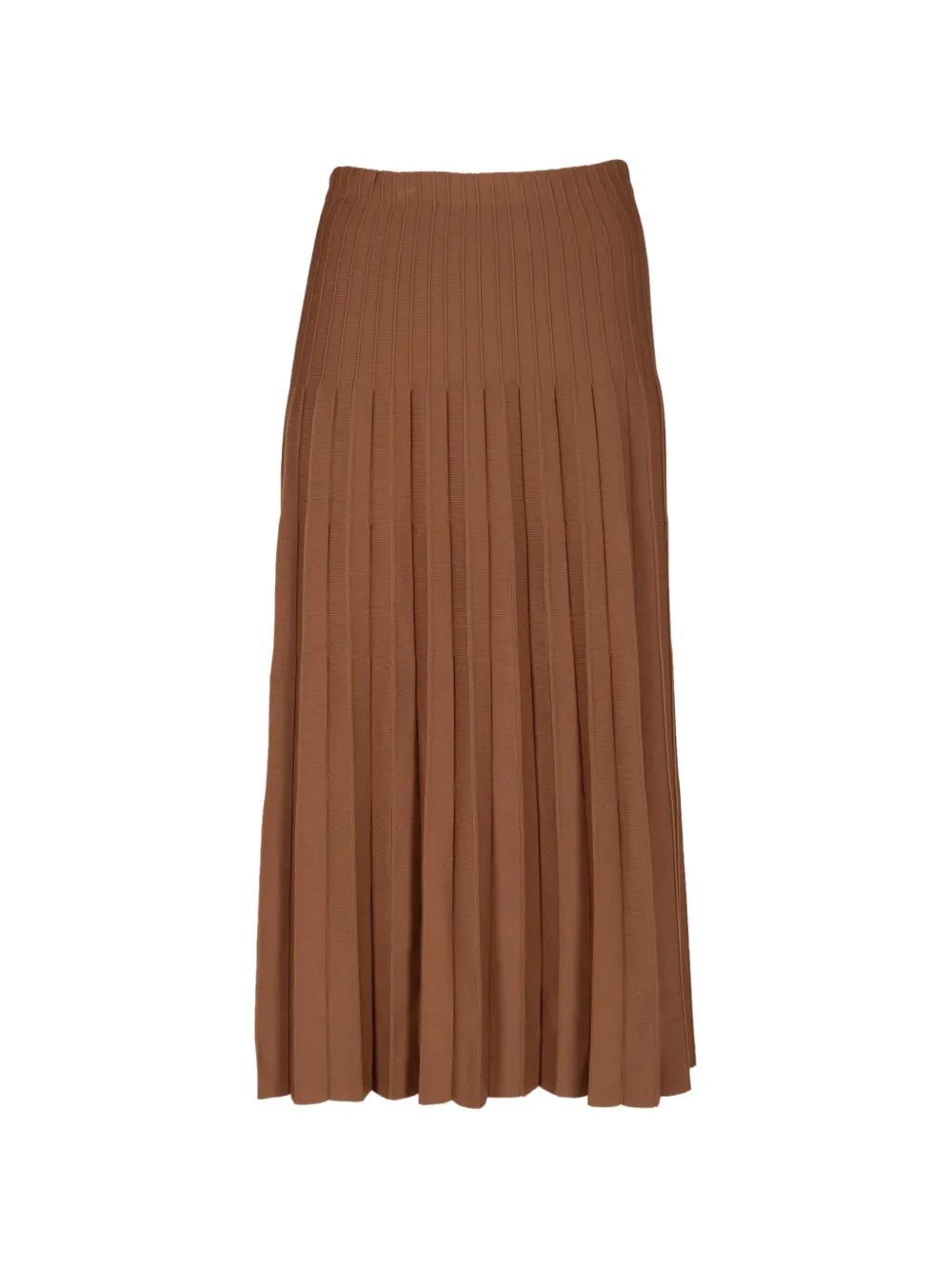 STAUD Lena pleated midi skirt - Marrone