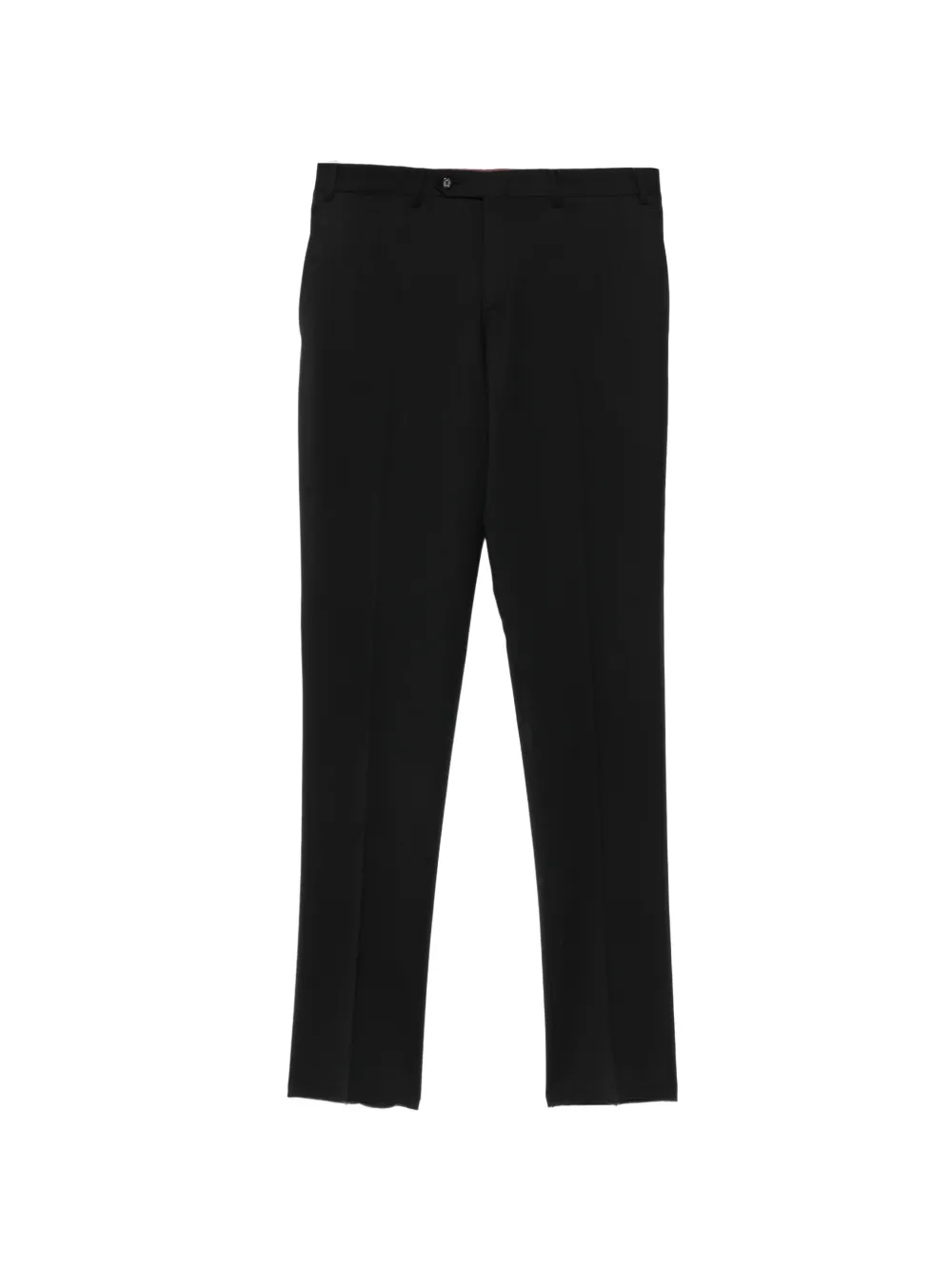 Canali pressed-crease tailored trousers Zwart