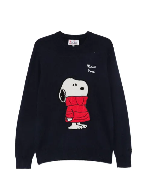 MC2 Saint Barth Snoopy-intarsia embroidered sweater