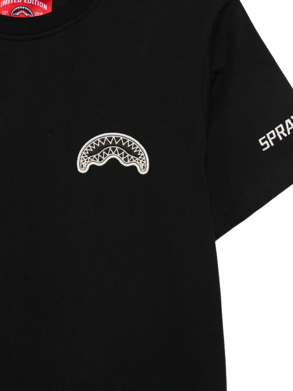 Sprayground Shark Mouth T-shirt Zwart