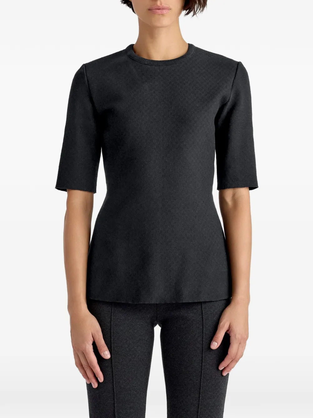 High Sport Wes mini check blouse