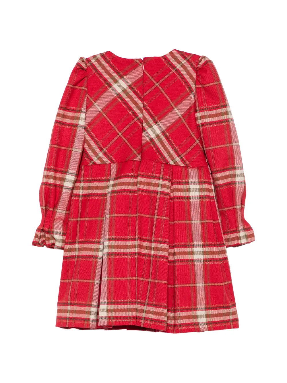Abel & Lula Jurk met tartan-ruit en strik-detail Rood