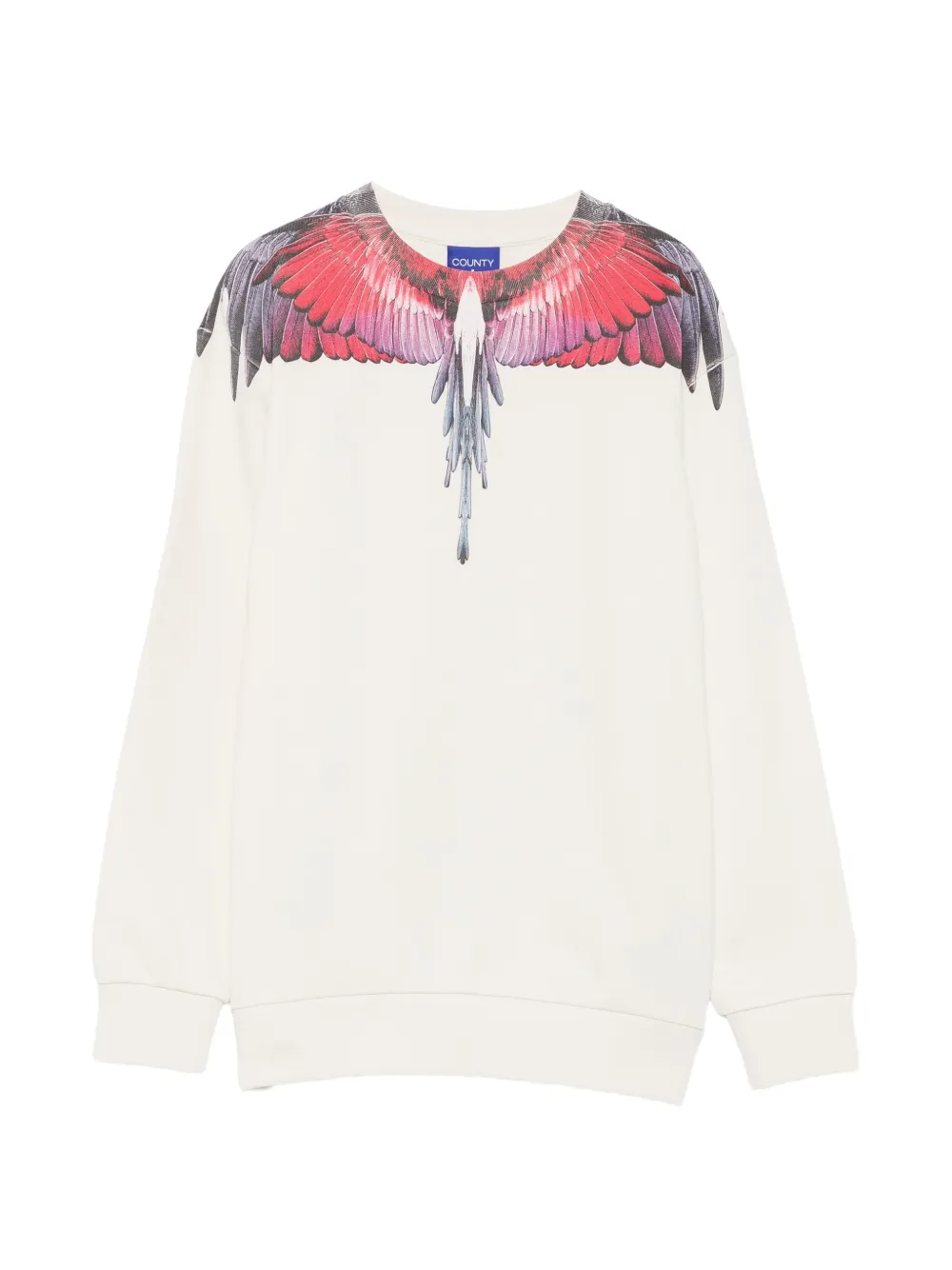 COUNTY OF MILAN KIDS Wings-print sweatshirt - Bianco