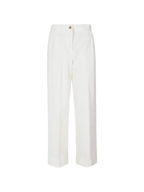 Kiltie pleated turn-up trousers