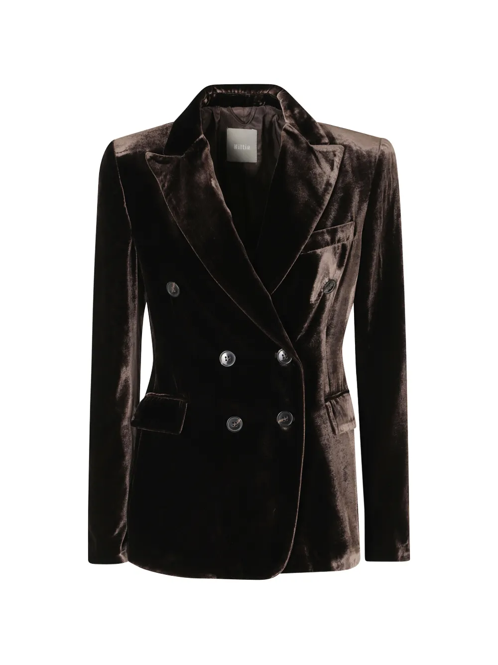 Kiltie Lauren double-breasted velvet jacket