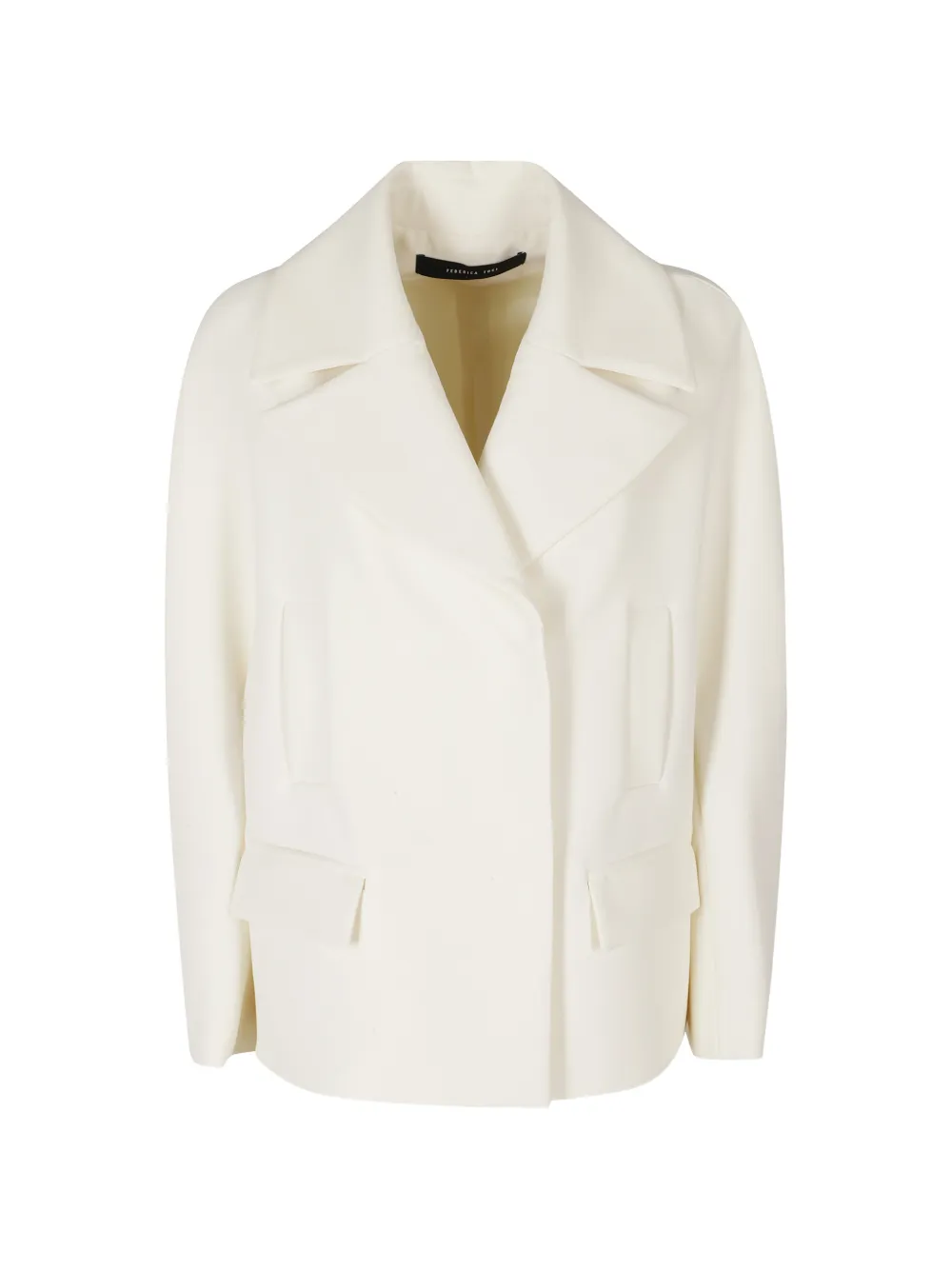 Federica Tosi double-breasted coat - Blanc Federica Tosi double-breasted coat - Blanc