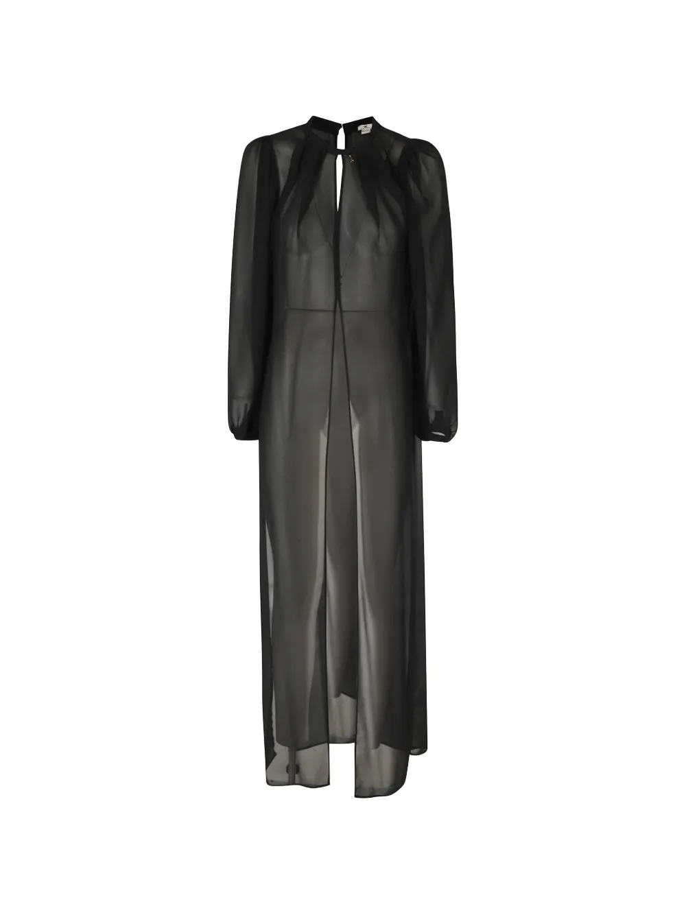 Elisabetta Franchi blouse in georgette fabric - Nero