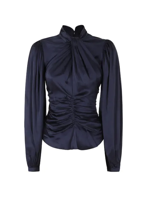 ISABEL MARANT ruched silk top