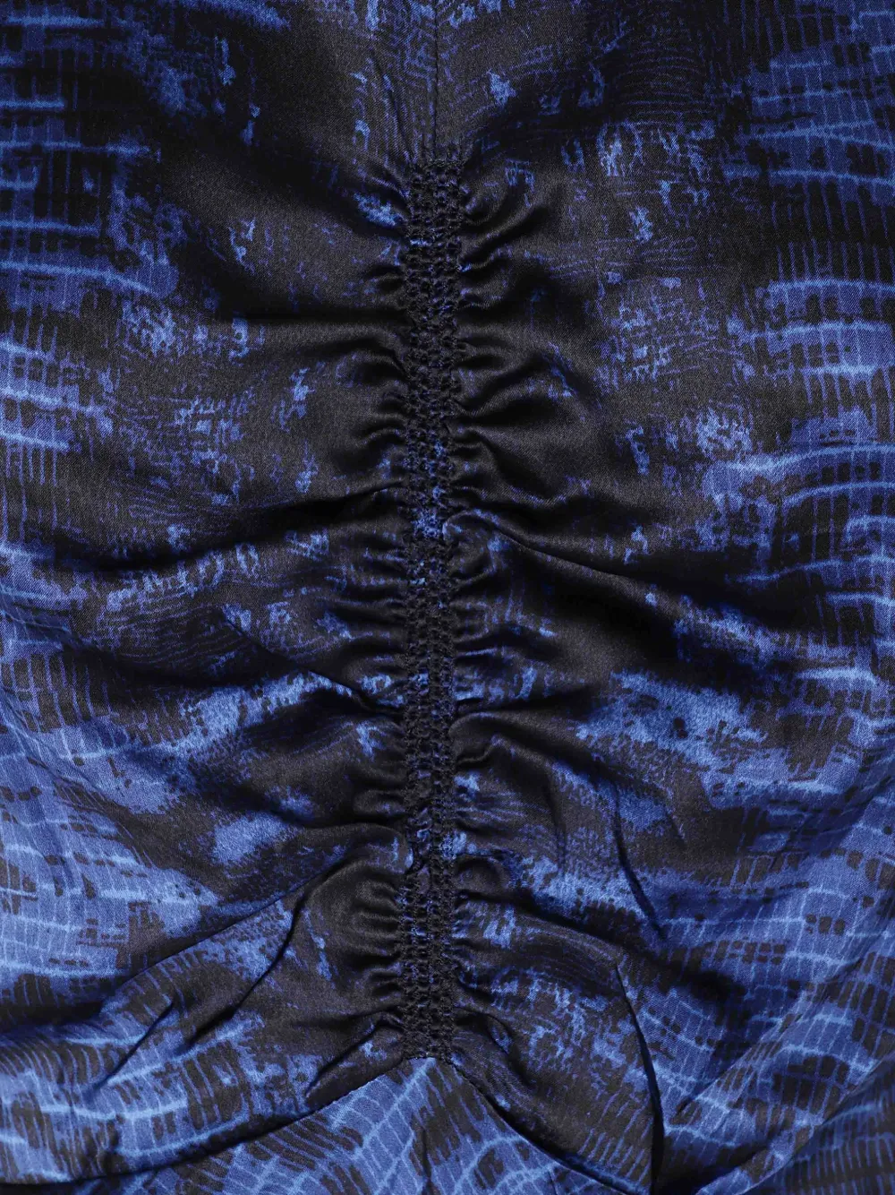 ISABEL MARANT Lemila ruched-sleeve dress Blauw