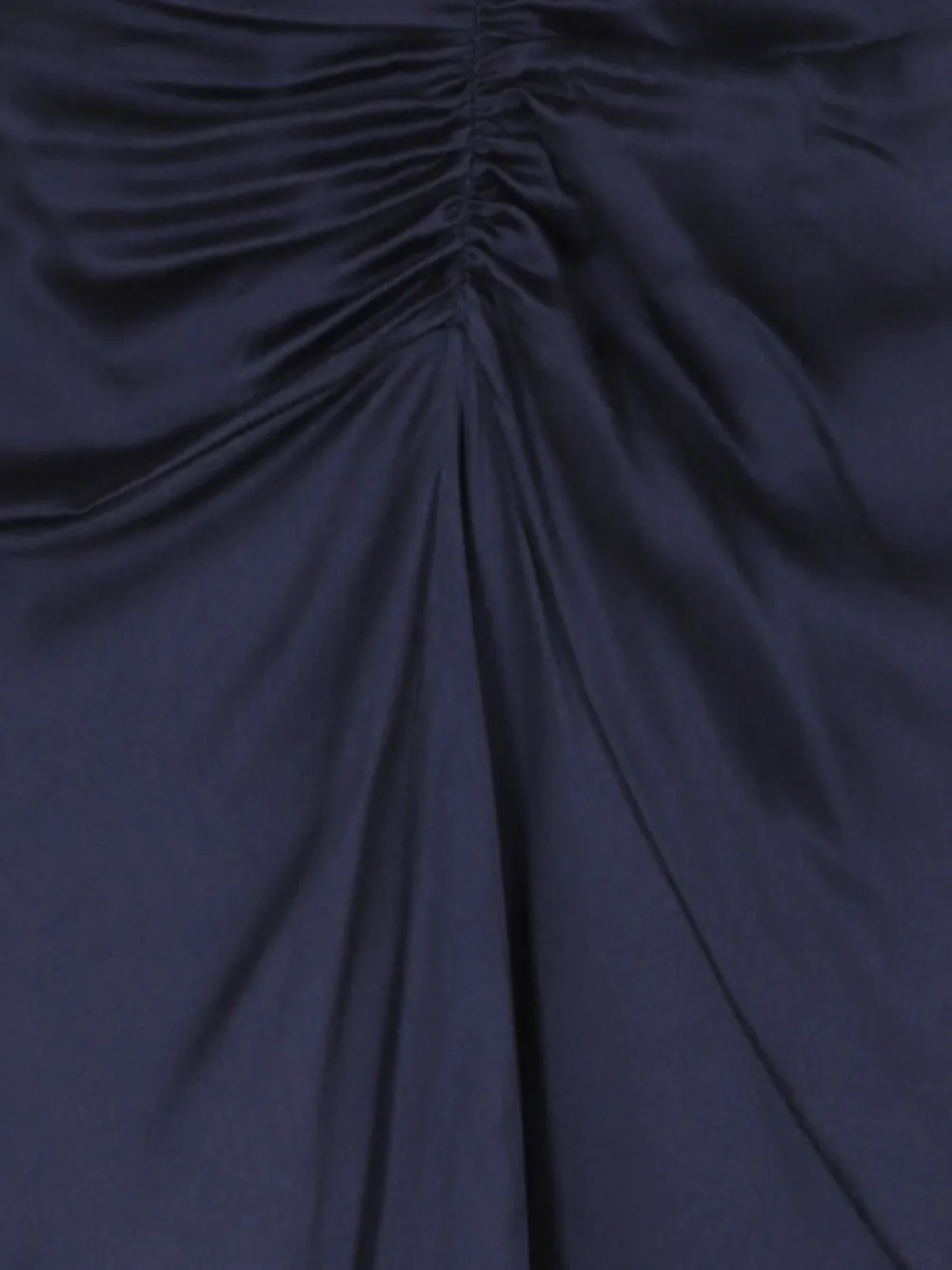 ISABEL MARANT Laren ruched-detail midi skirt Blauw