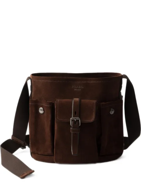 Prada mini sac seau Route en daim