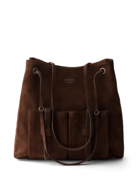 Prada bolso Route grande de ante