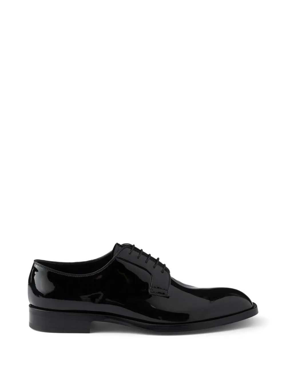 Prada patent-leather derby shoes