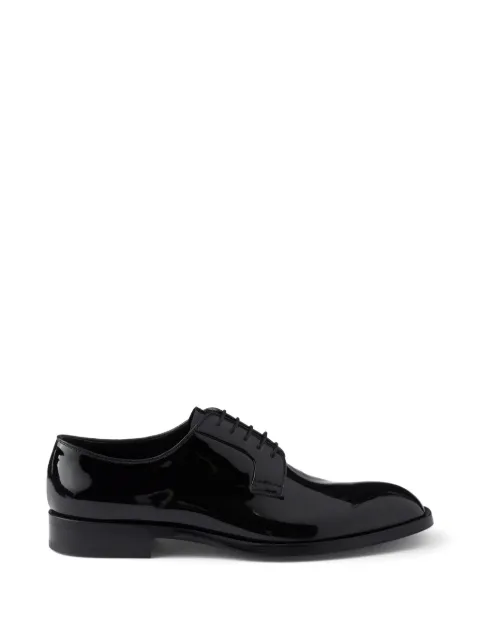 Prada patent-leather derby shoes