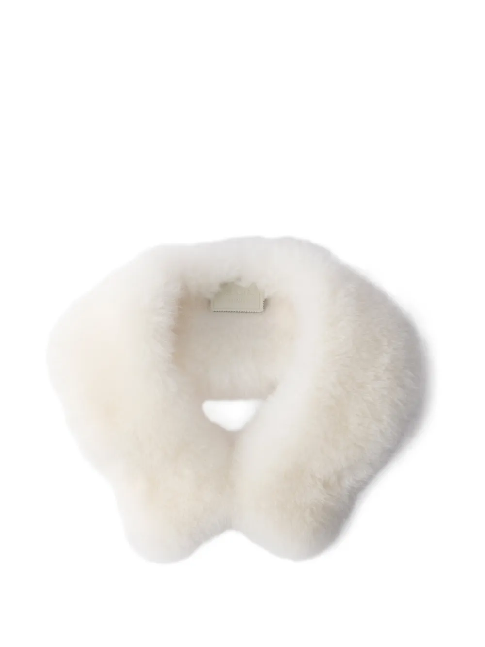 Prada goat-fur collar - Bianco