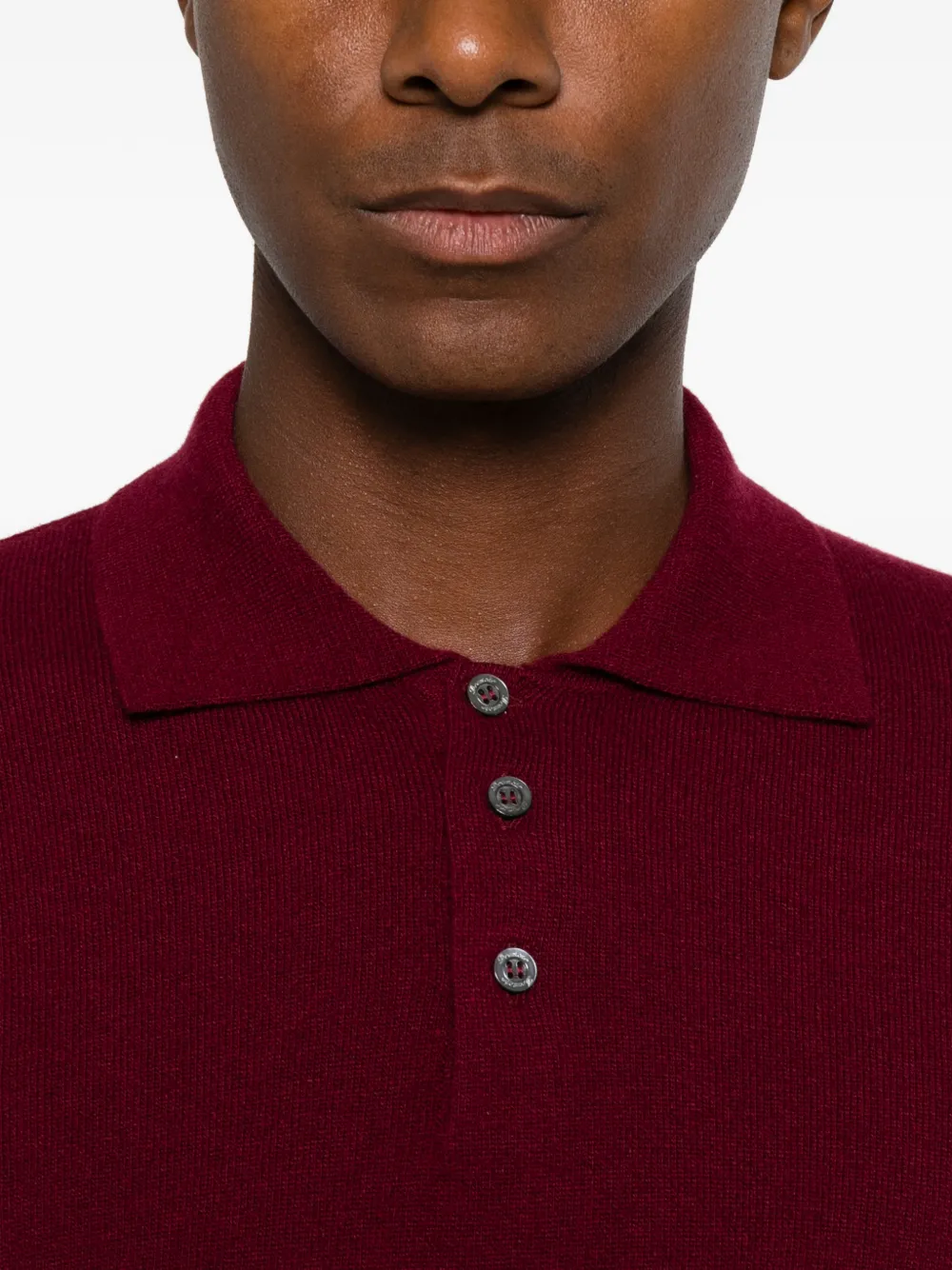 Drumohr Trui met polokraag en lange mouwen Rood