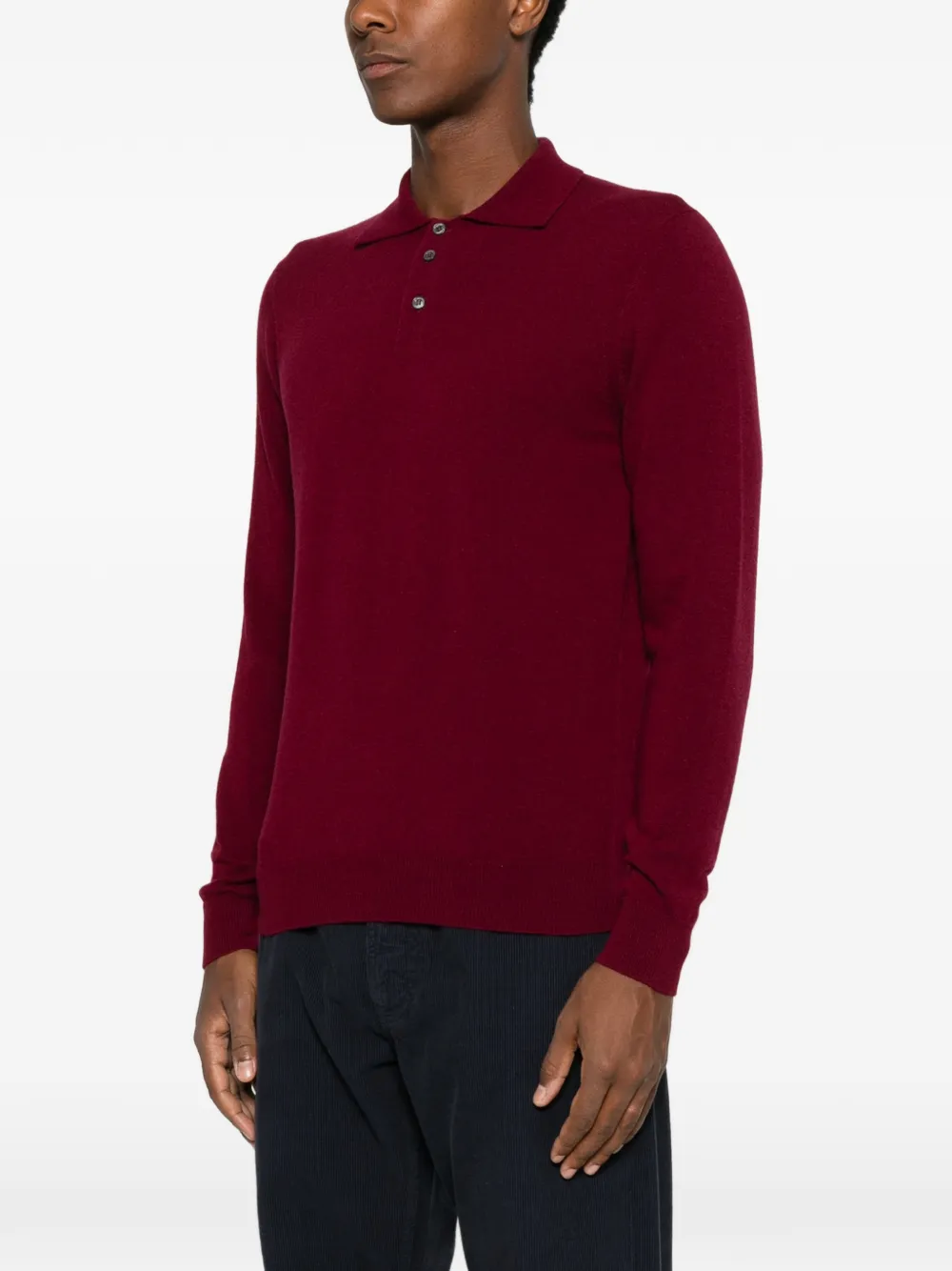 Drumohr Trui met polokraag en lange mouwen Rood