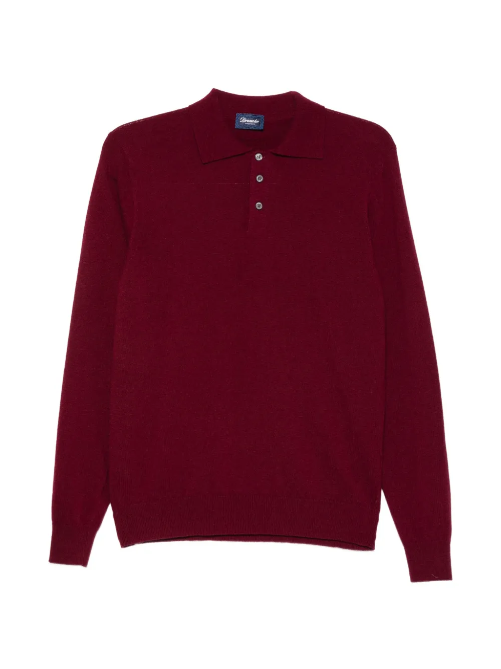 Drumohr suéter con cuello polo | rojo | Image 1
