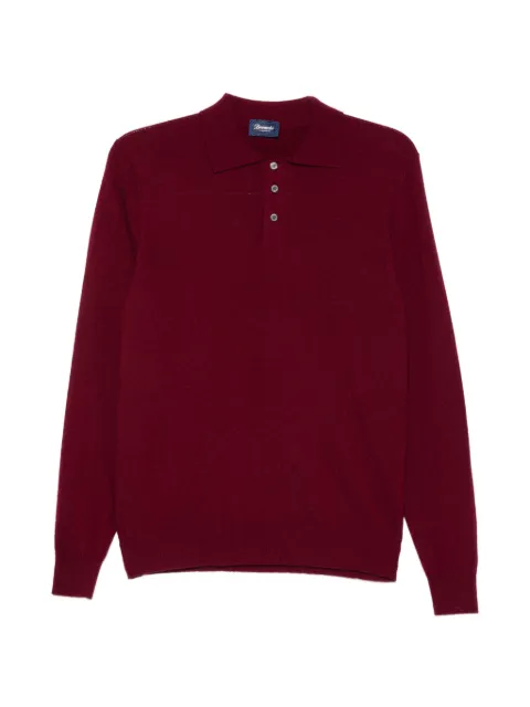 Drumohr long-sleeve polo-collar sweater