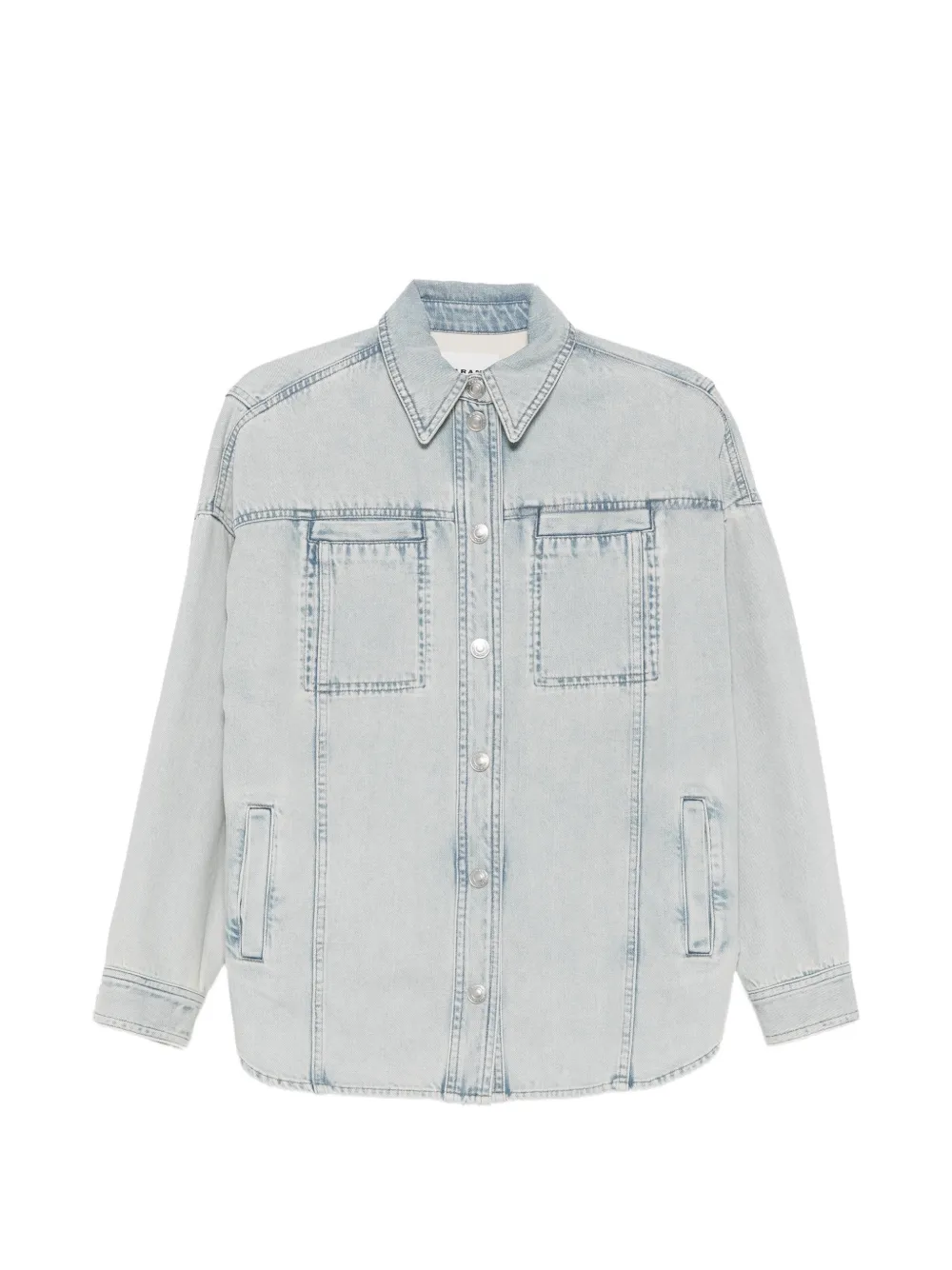 MARANT ÉTOILE acid-wash denim jacket