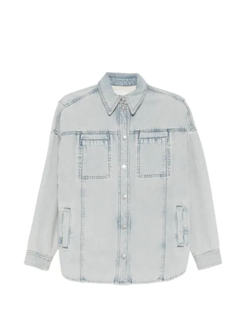 MARANT ÉTOILE acid-wash denim jacket