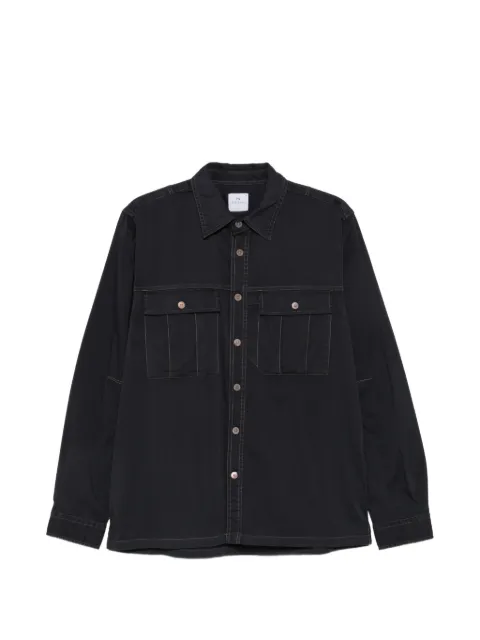 Paul Smith contrast-stitch chest-pocket shirt