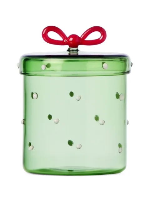 Ichendorf Milano bow-detail polka-dot jar (13cm x 9.6cm)