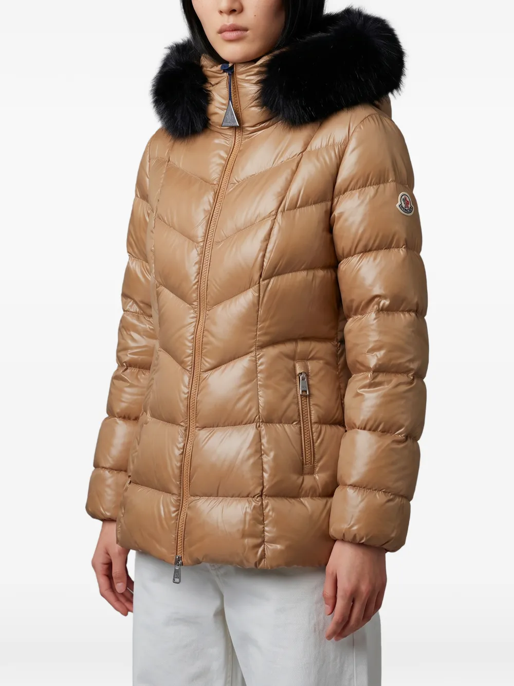 Moncler Fulmar pufferjack Bruin