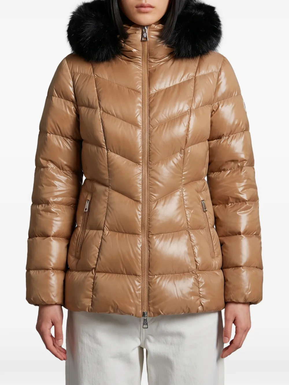 Moncler Fulmar pufferjack Bruin