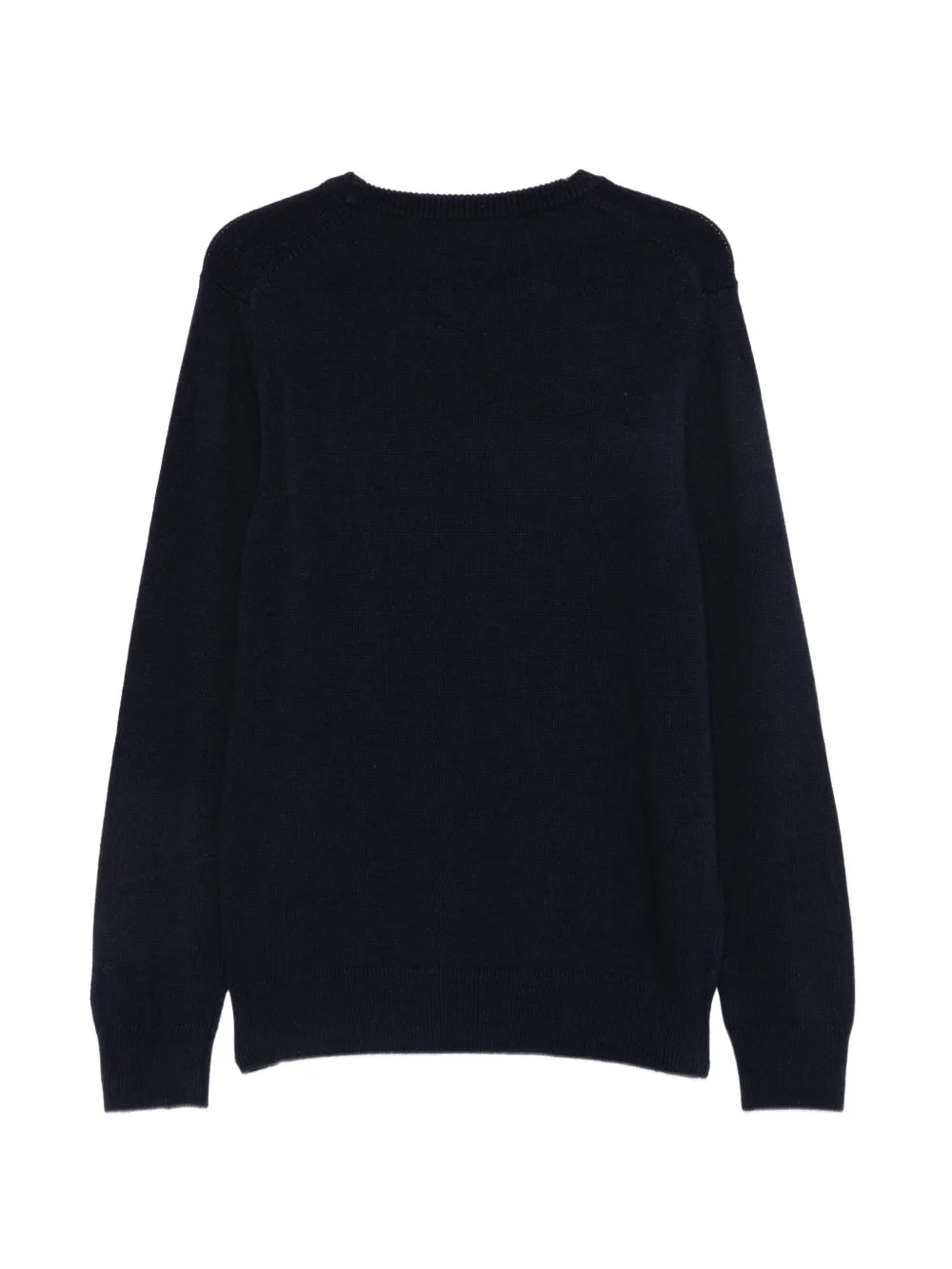 MC2 Saint Barth logo-intarsia wool sweater Zwart