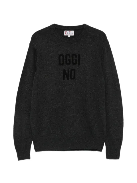 MC2 Saint Barth slogan-print wool sweater