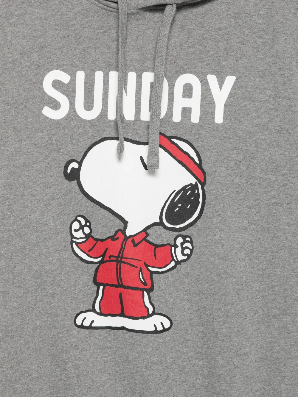 MC2 Saint Barth Snoopy-print drawstring hoodie Grijs