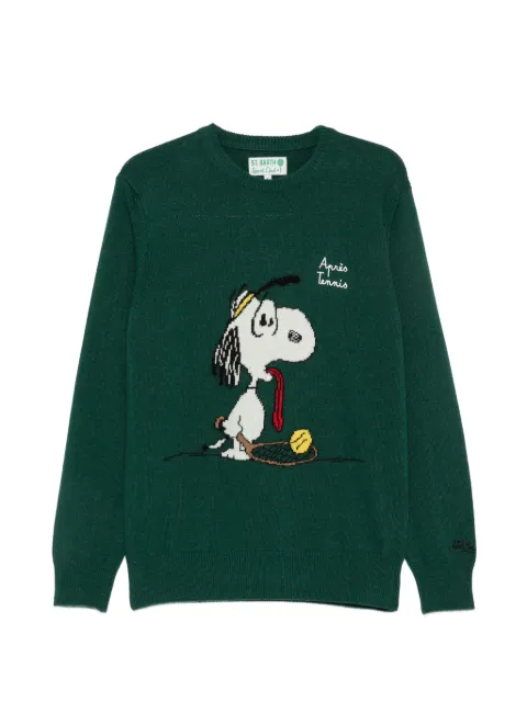 MC2 Saint Barth Snoopy-embroidered wool sweater
