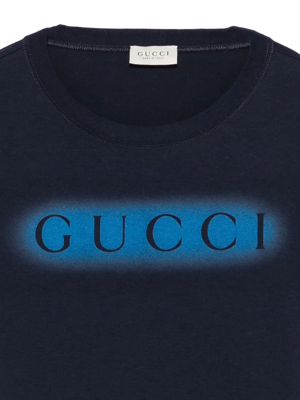 Gucci Kids logo-print T-shirt Blauw