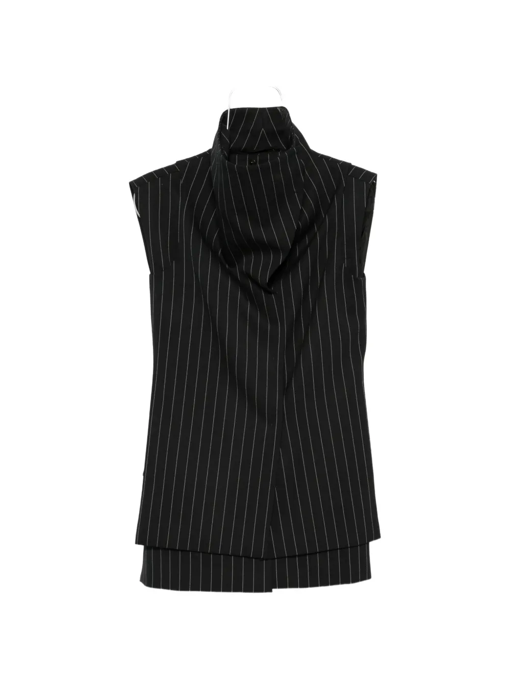 Sportmax pinstripe-pattern waistcoat Zwart