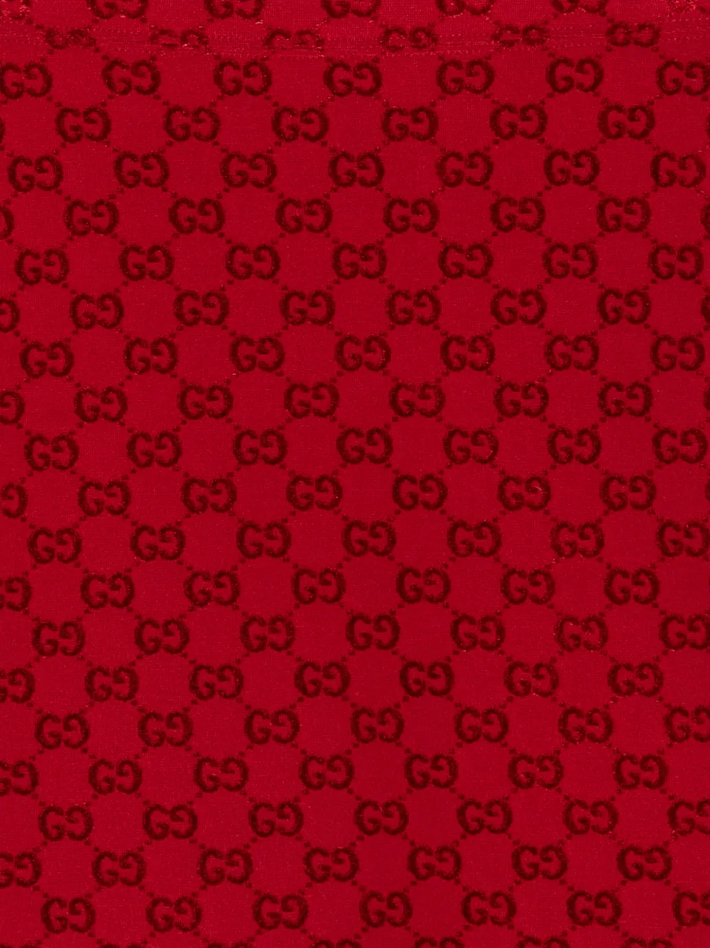 Gucci Kids monogram-pattern A-line skirt Rood