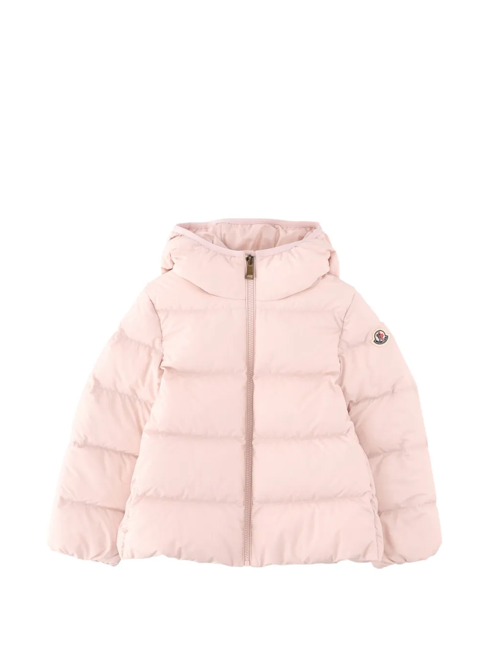 Moncler Enfant quilted hooded jacket Roze