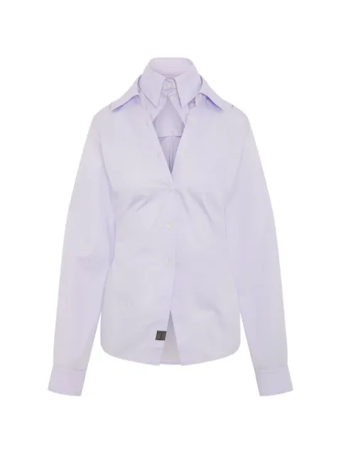 SRVC Studio Breakfast layered-collar shirt