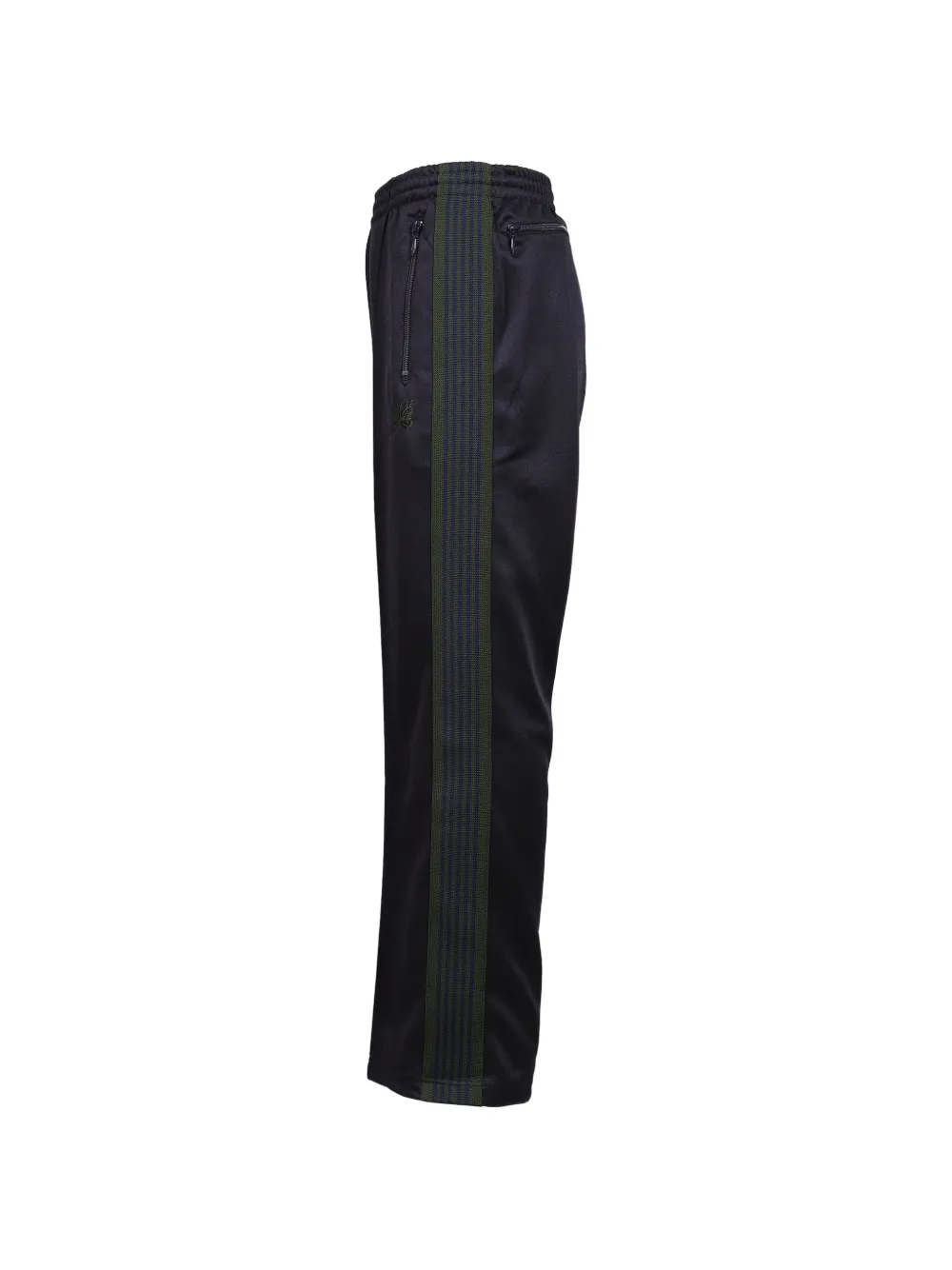 Needles Trainingsbroek met geborduurd logo en zijstreep Blauw