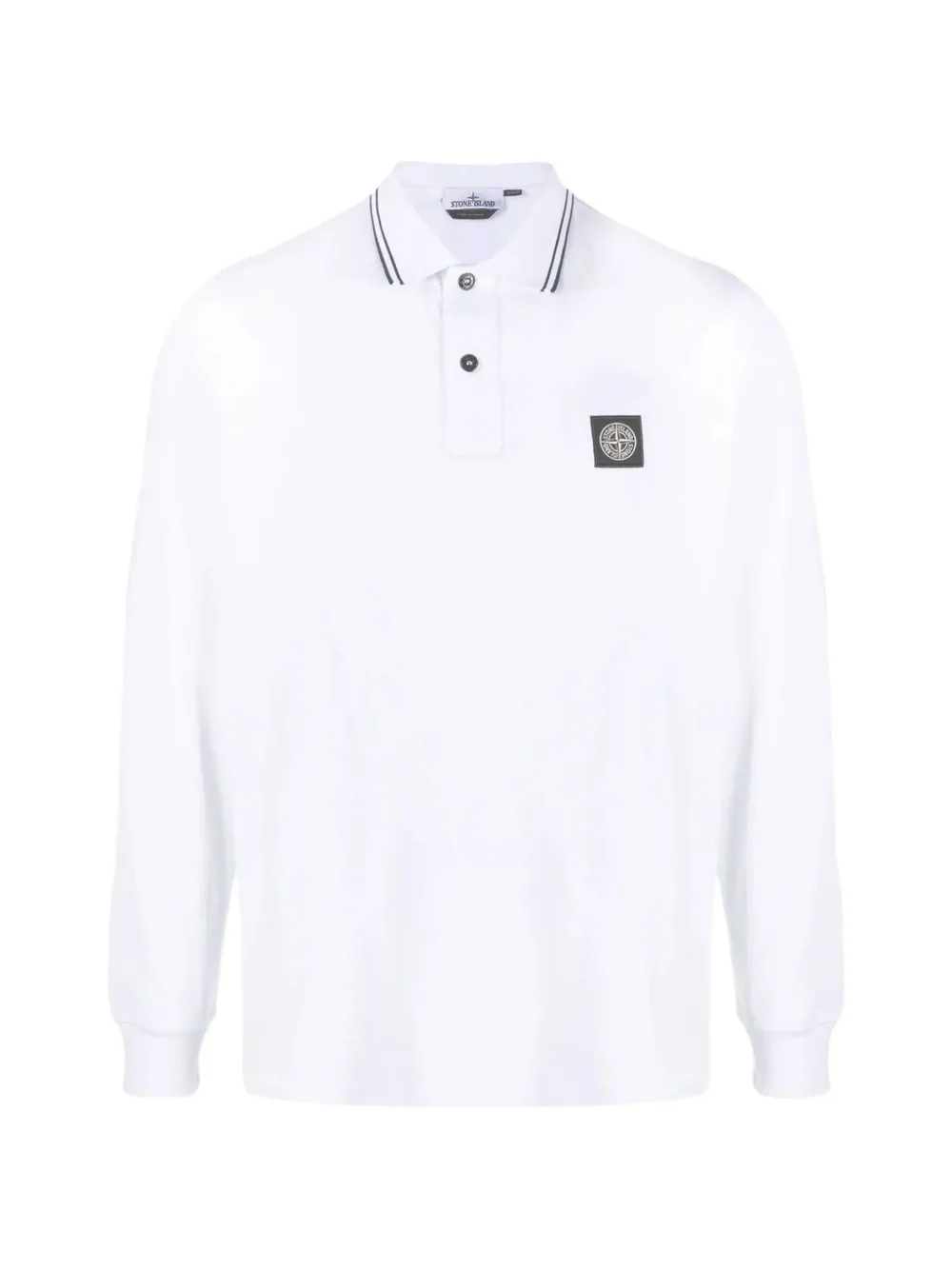 Stone Island 2200012 organic cotton piqué with stretch polo shirt