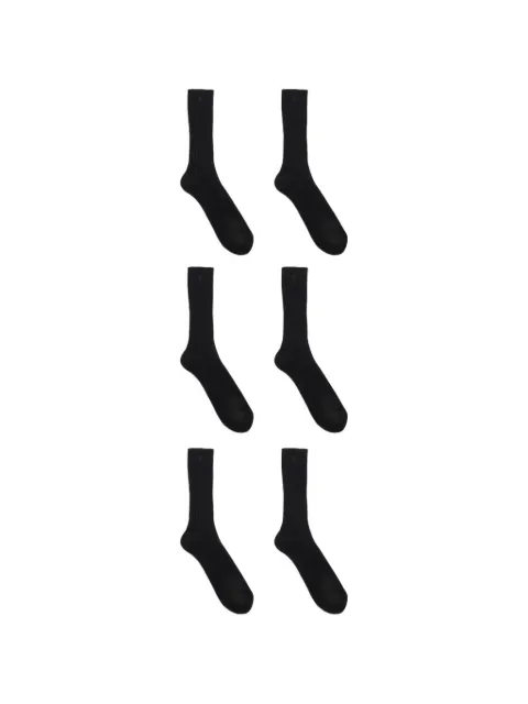 AMI Paris Ami de Coeur ribbed-knit socks (set of three)
