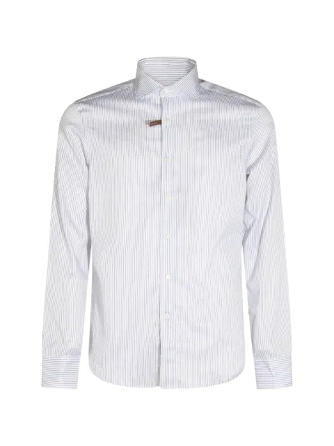 Canali vertical-stripe shirt