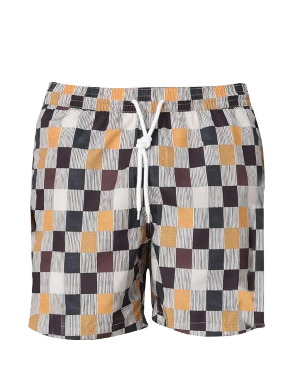 Massimo Alba Kite checkered swim shorts