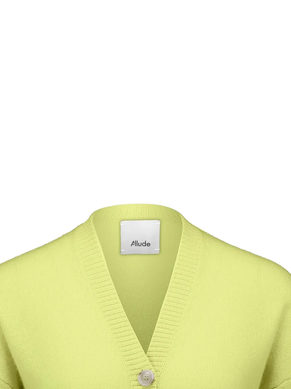 Allude Vest met opgestikte zak en V-hals Groen