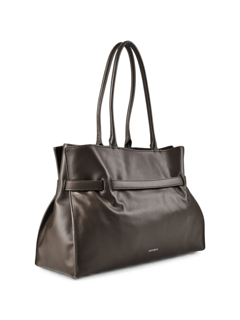 Coccinelle Sabine Soft schoudertas met ceintuur Bruin