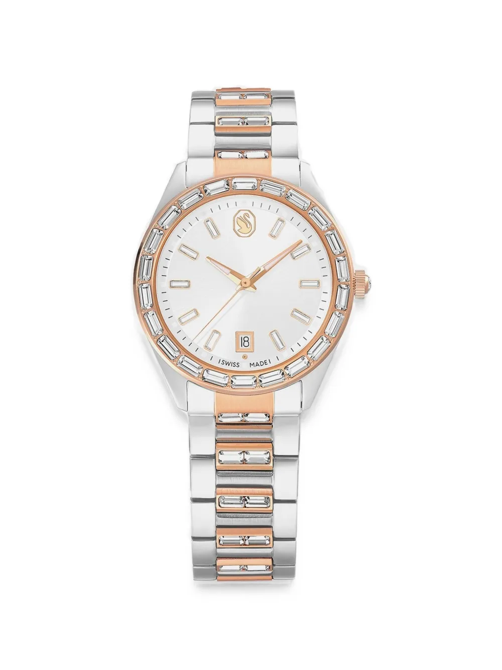 Swarovski Matrix 35mm crystal-embellished bezel watch