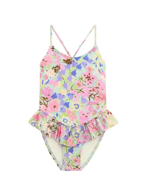 ZIMMERMANN Kids Solstice floral-print ruffled swimsuit