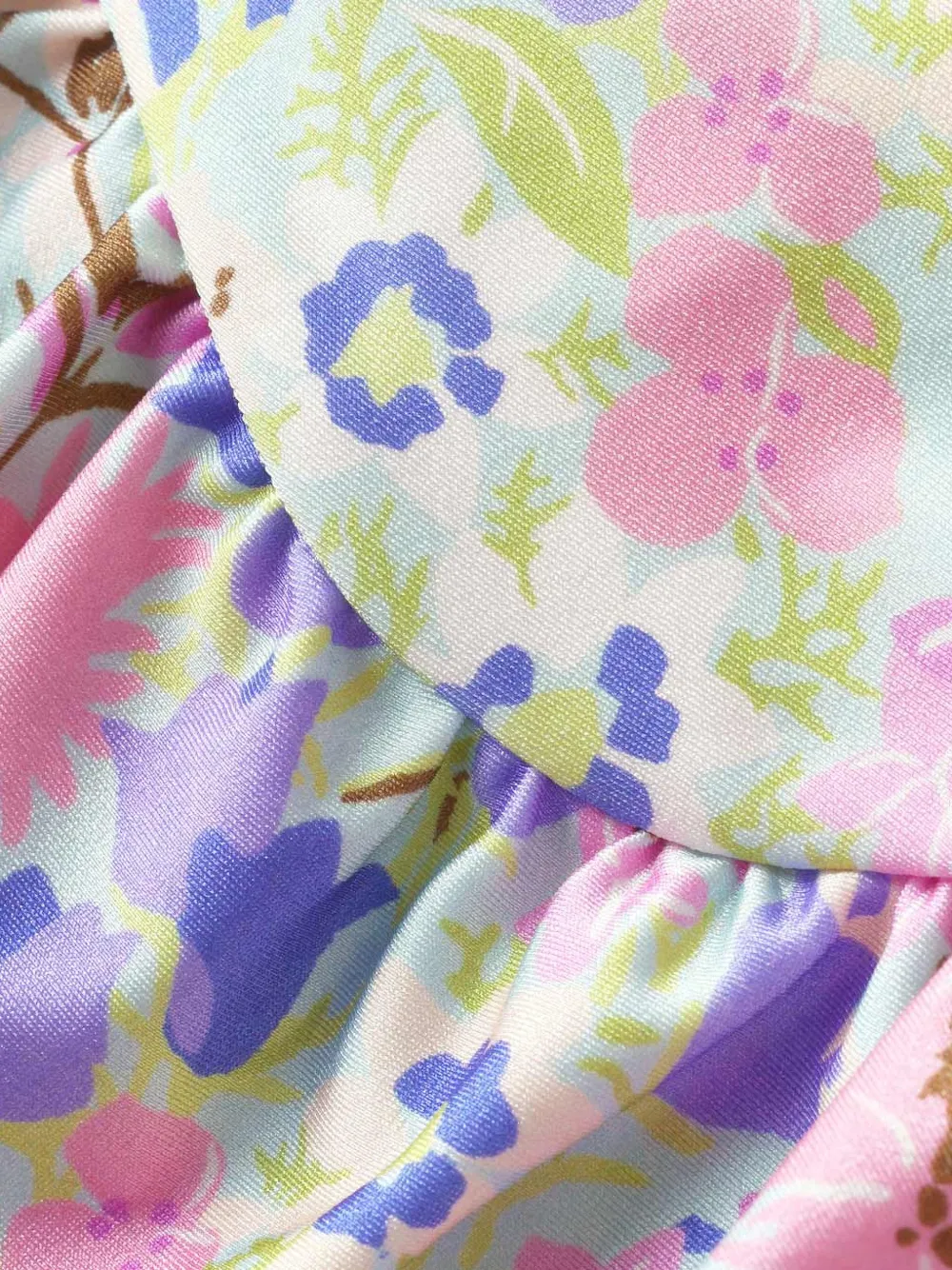 ZIMMERMANN Kids Solstice badpak met bloemenprint en ruches Blauw